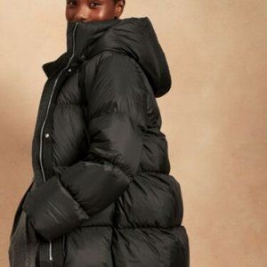 Water-Repellent Puffer Coat
